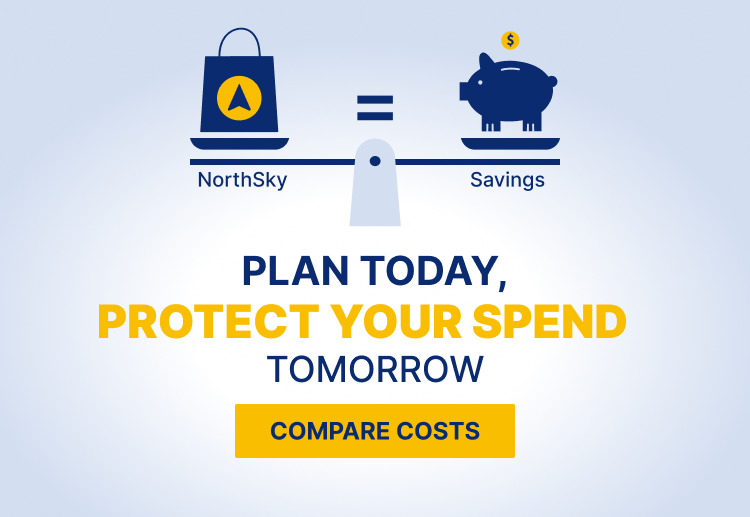 Plan today, protect your spend tomorrow. Get a custom cost comparison from NorthSky.