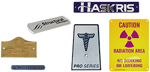 EMBOSSED<br>Metal Nameplates