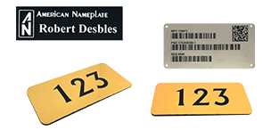 ENGRAVED Metal<br>& Plastic Nameplates