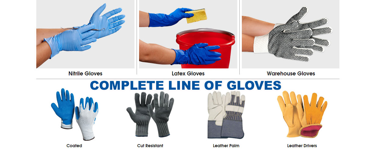Complete line of gloves