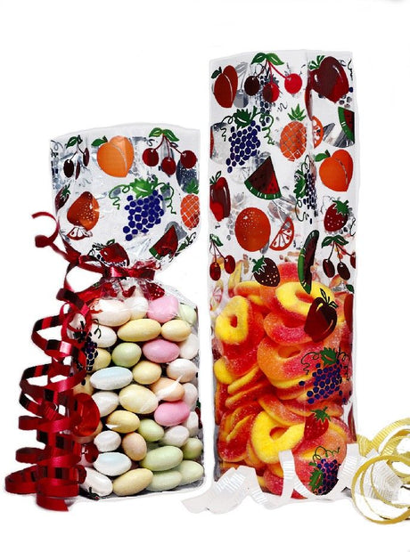Fruit - Stand Up Candy Bag - (1 lb) 2-3/4 x 2 x 11"