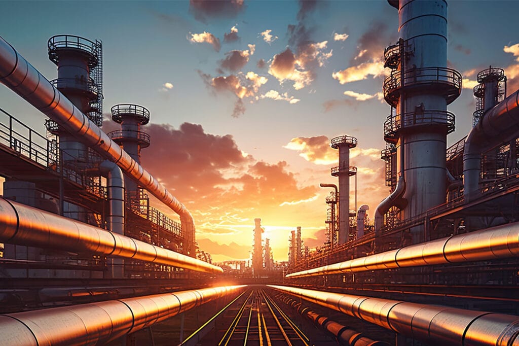 Oil and gas extraction equipment, featuring Fisher Barton wear-resistant components engineered for harsh operating conditions.