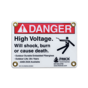 Embedded Fiberglass Sign Sample