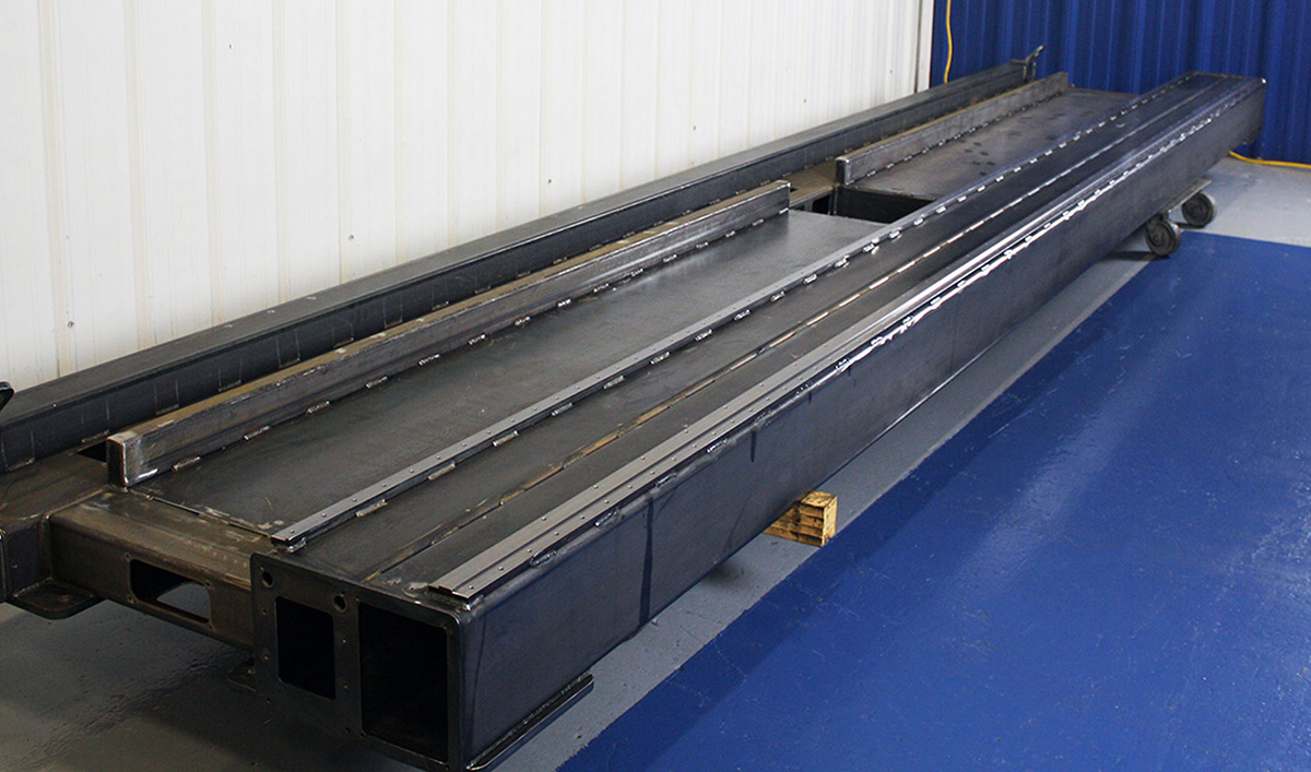 Large Steel Weldment with Linear Guide Rails